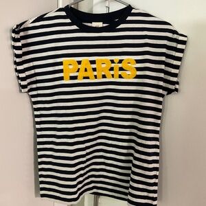 H & M PARIS T SHIRT xs